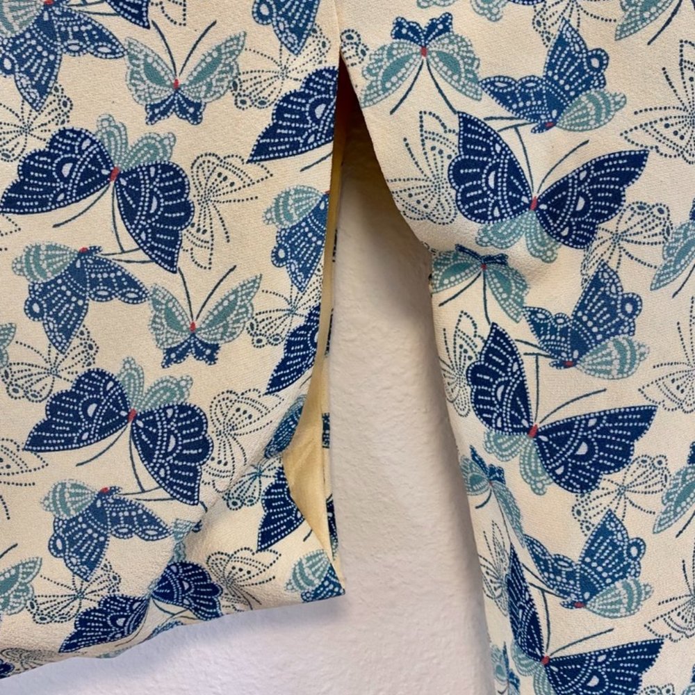 Japanese Vintage Silk Butterfly Short Kimono - Picture 5 of 10